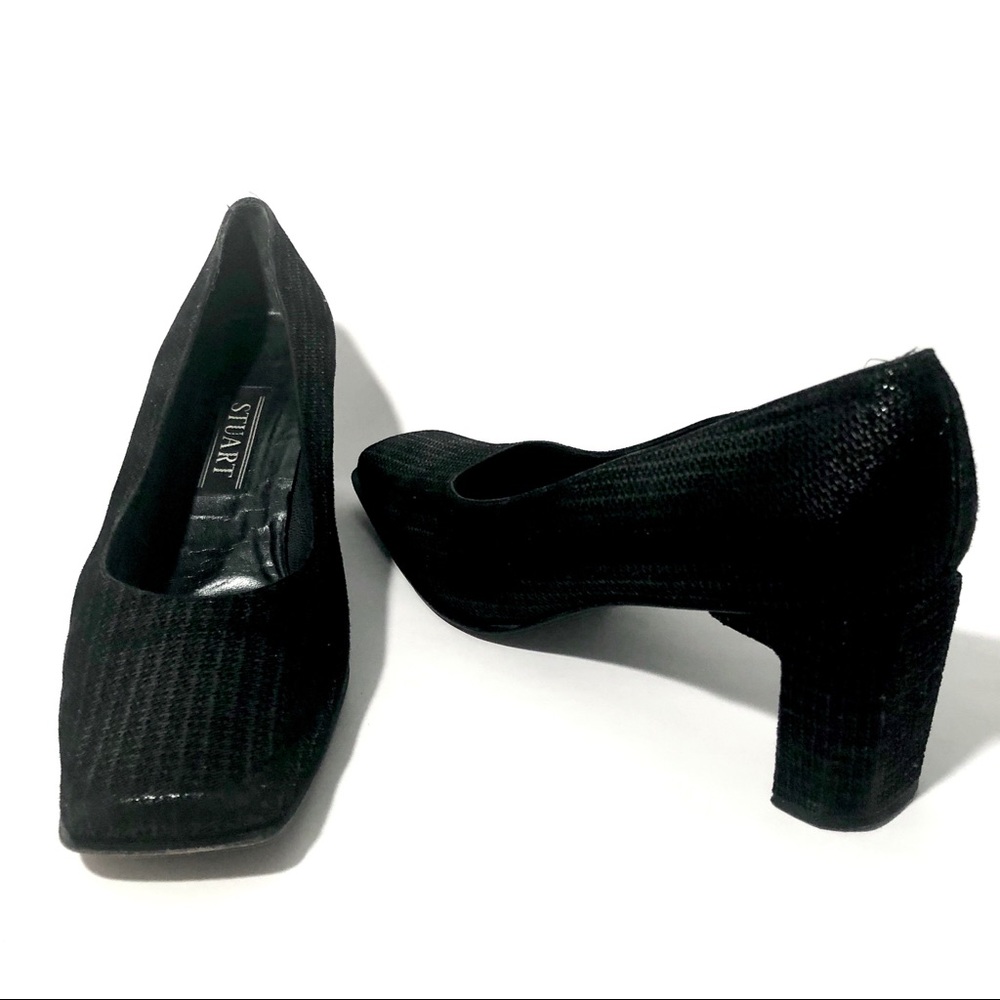 Stuart Black Pump Heels